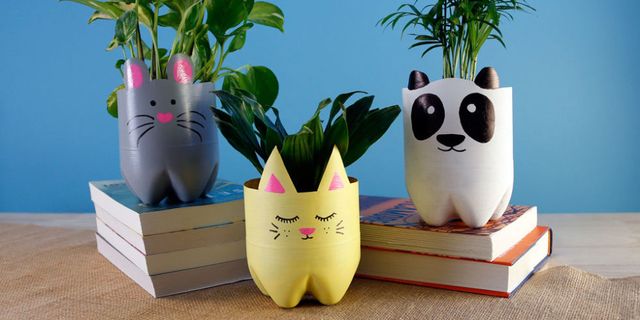 How to Make Soda Bottle Animal Planters - DIY Projects