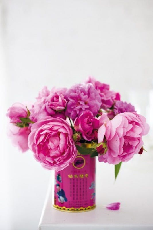 Tea Tin Floral Arrangement