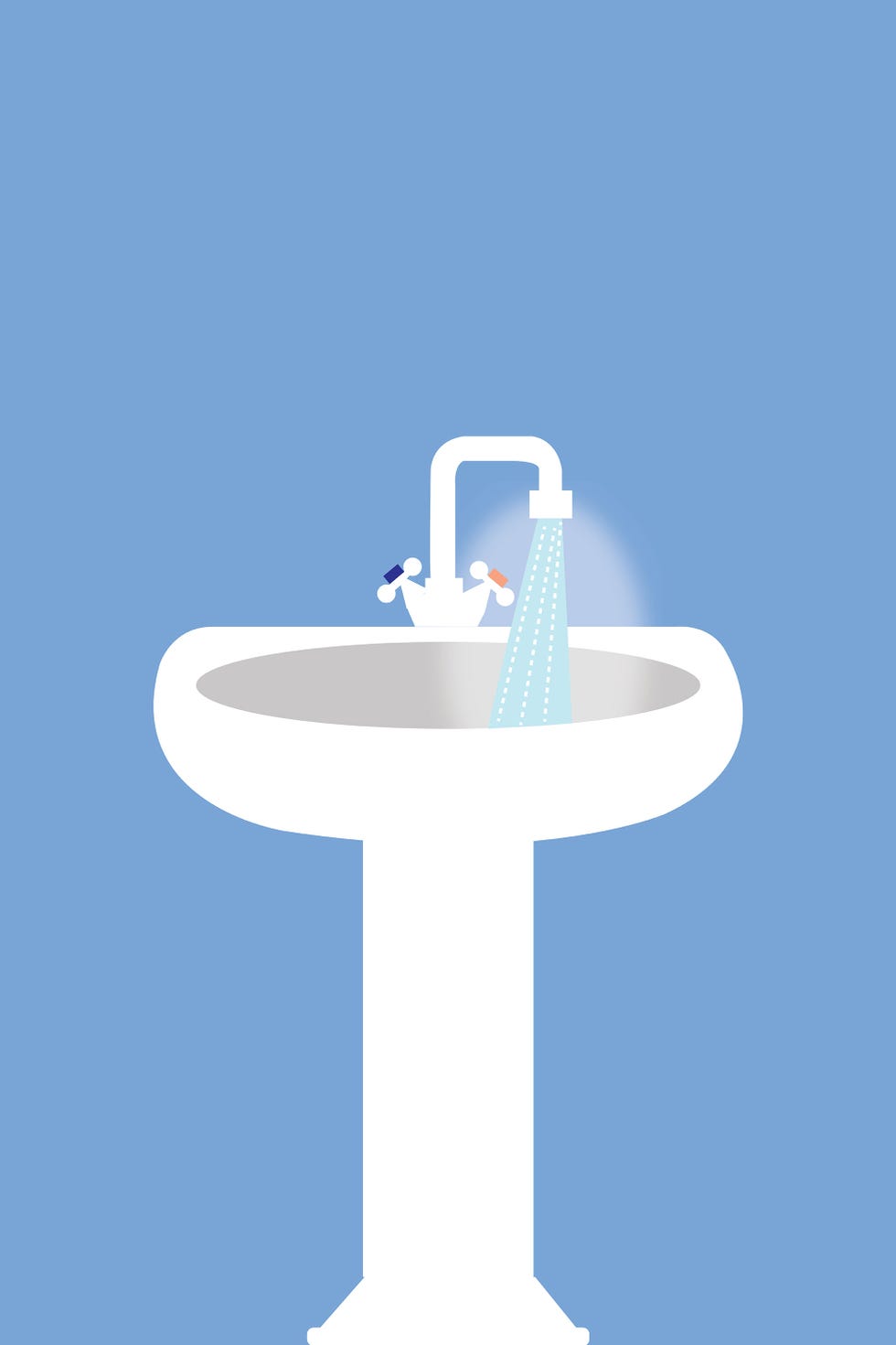Azure, Aqua, Electric blue, Circle, Plastic, Graphics, Symbol, Sink, 