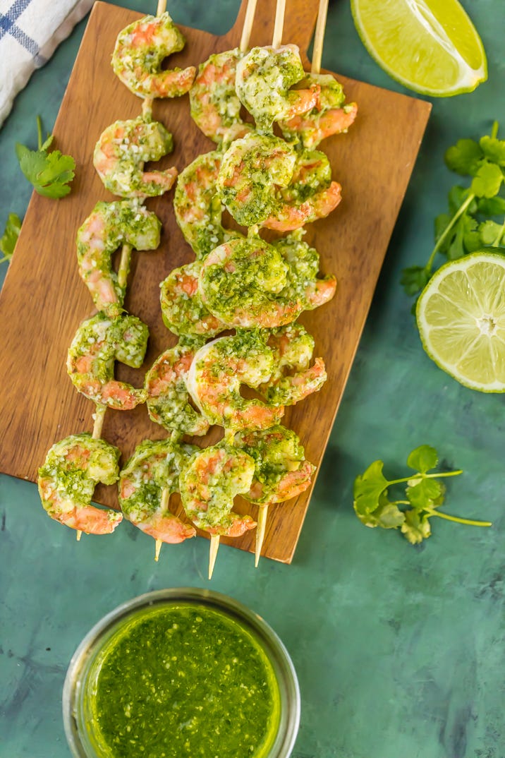 Cilantro Lime Pesto Shrimp cilantro lime pesto shrimp