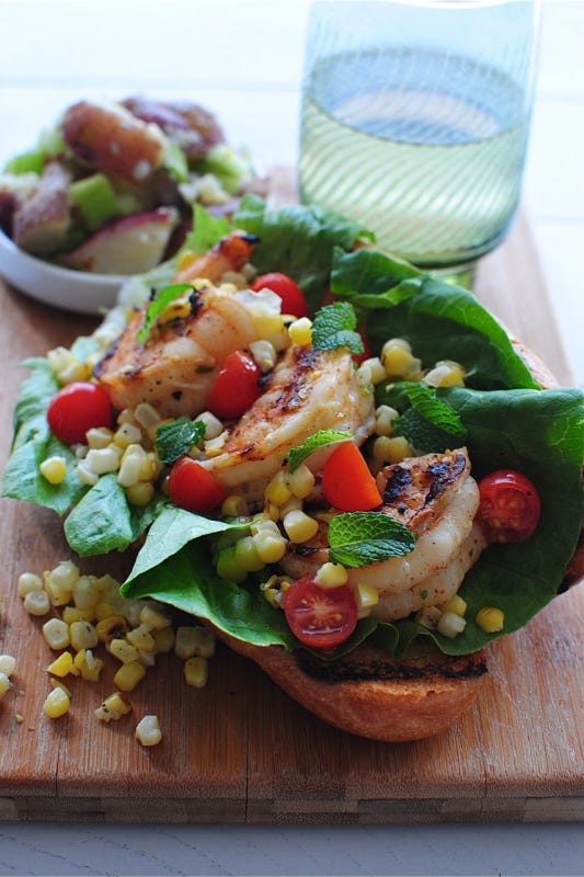 Summer Creole Shrimp Rolls summer creole shrimp rolls