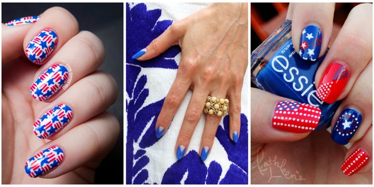 10 Best 4th Of July Nail Art Designs - Cool Ideas For Patriotic Fireworks and picnic food may be a staple of your Independence Day, but nail art is another totally fun way to celebrate! With fun nail designs ranging from ... - 10 Best 4th Of July Nail Art Designs - Cool Ideas For Patriotic