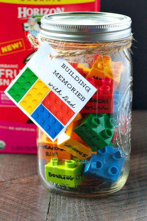 LEGO Memory Jar - Father's Day Crafts