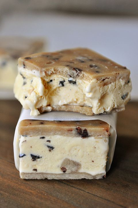 Summer Activities for Kids - chocolate chip cookie dough ice cream sandwiches