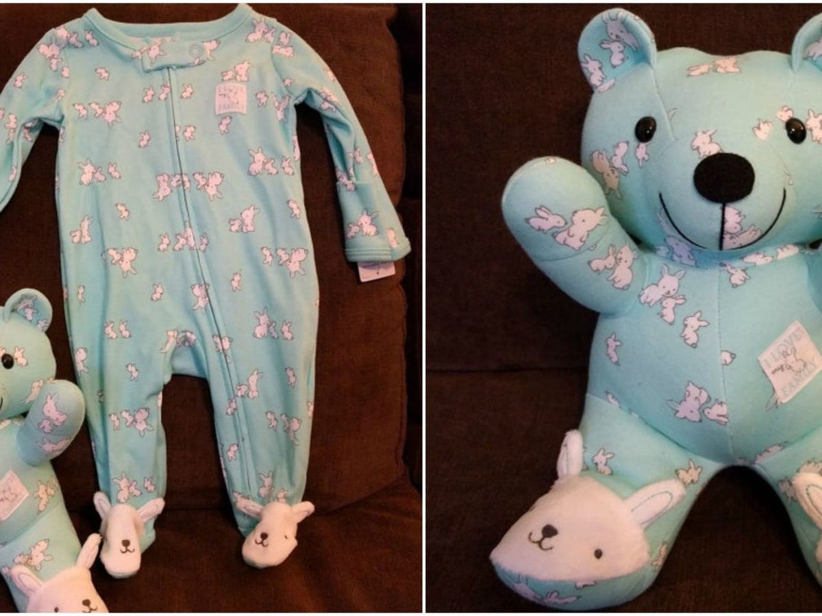 turning clothes into teddy bears