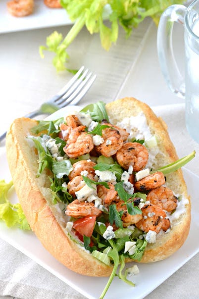 Buffalo Shrimp Po' Boys buffalo shrimp po boys