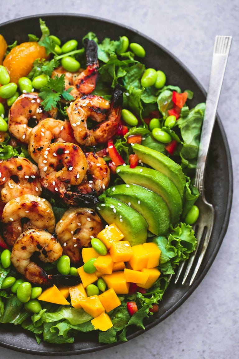 Mango Mandarin Sesame Shrimp Salad mango mandarin sesame shrimp salad