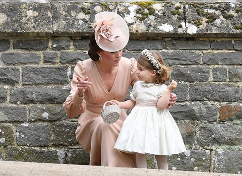 Kate Middleton and Princess Charlotte at Pippa's Wedding