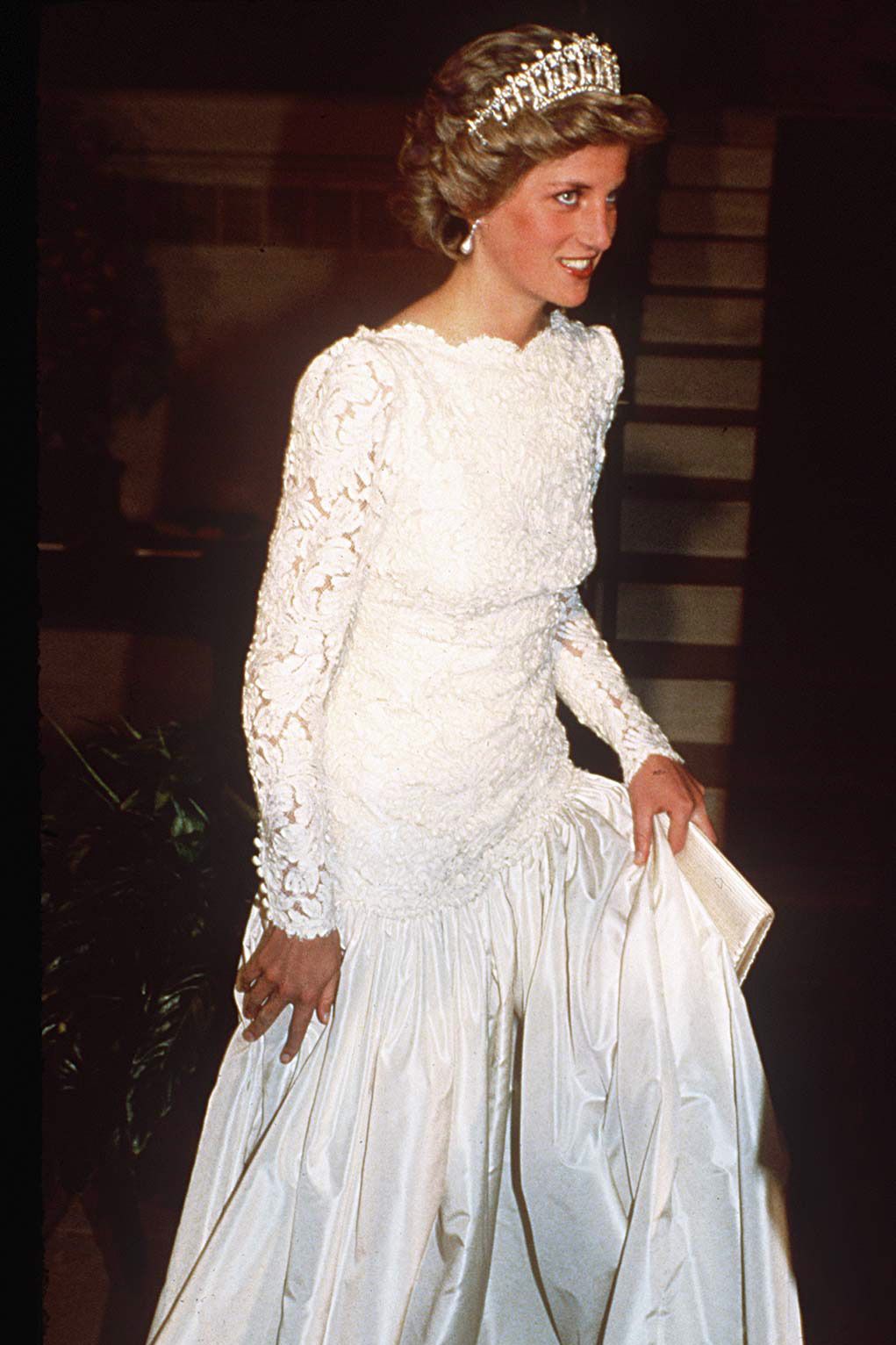Tiaras, gowns, power suits: Princess Diana's fashion moments