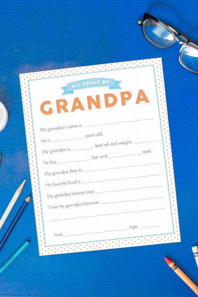 Free Fathers Day Printables Grandpa