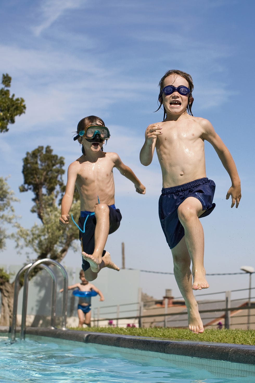 Swimming pool, Jumping into the pool, Leisure, Fun, Recreation, Vacation, Water, Jumping, Summer, Diving, 