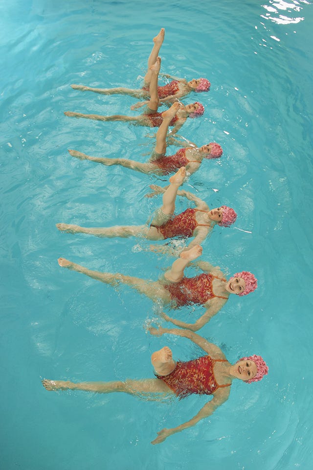 Synchronized swimming, Swimming, Swimmer, Recreation, Individual sports, Leisure, Swimming pool, Fun, Leisure centre, Sports, 