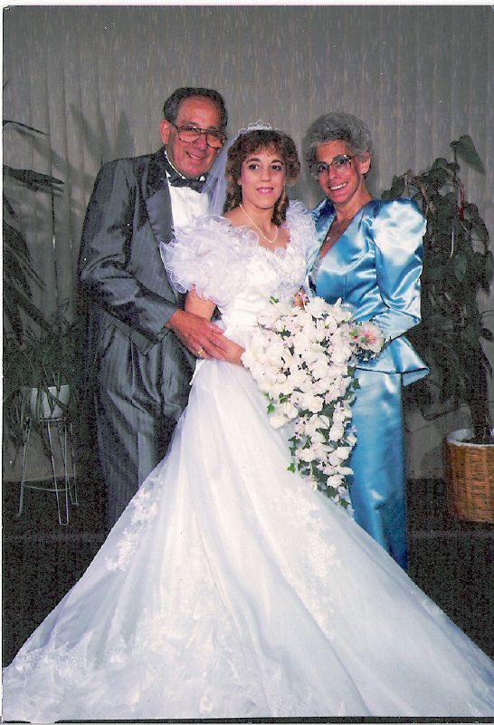 80's themed wedding dress