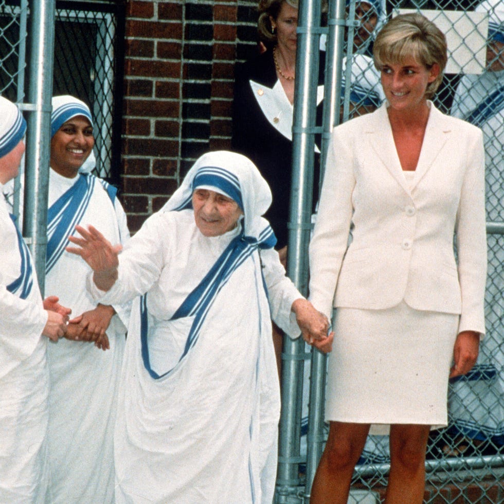 princess diana visits with mother teresa in new york city