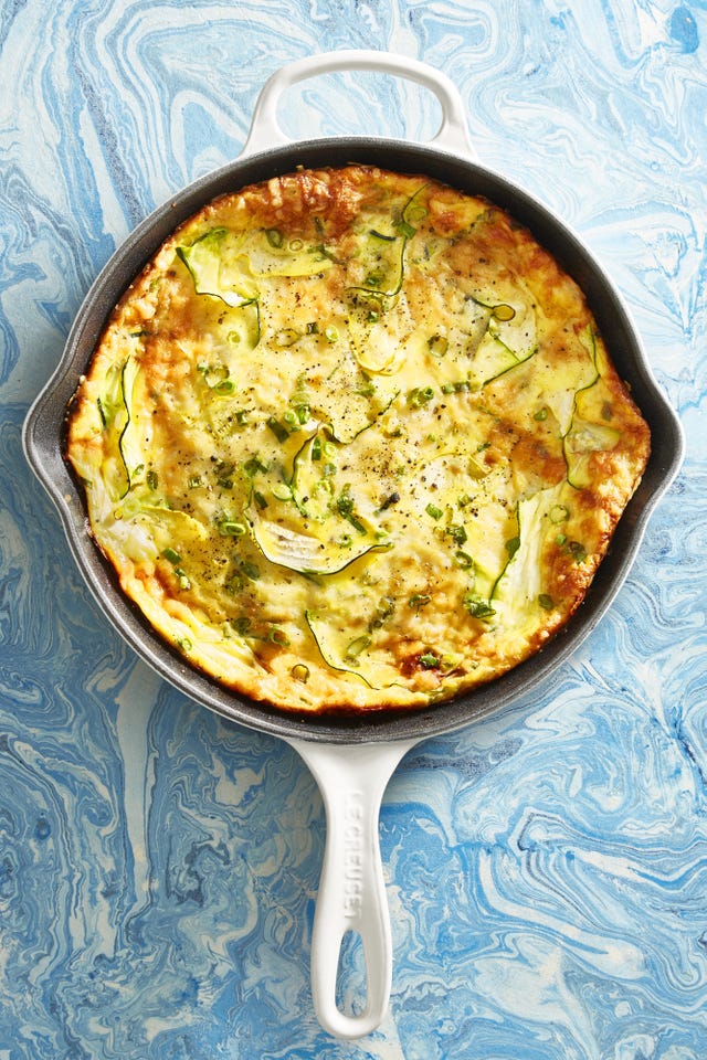 summer squash frittata recipe gh 0717