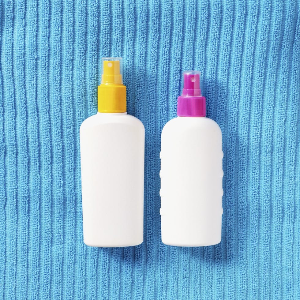towel and sunscreen towel and sunscreen