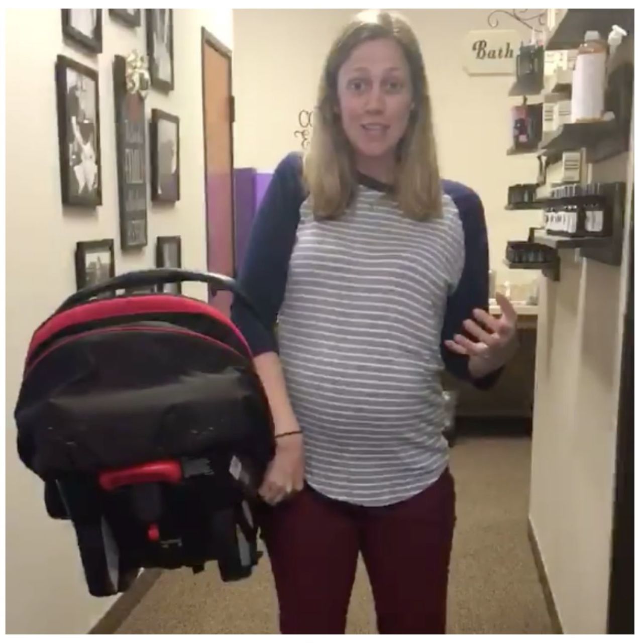 Best way to carry a sale baby car seat