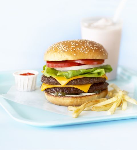 burger shake and fries