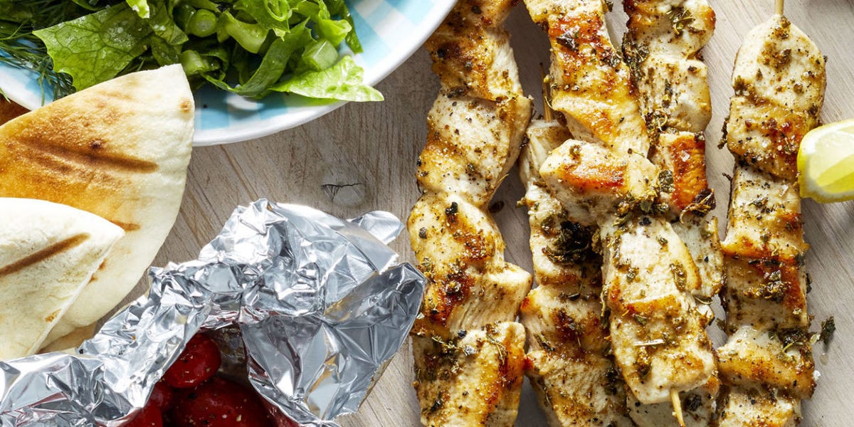 Best Chicken Souvlaki Skewers Recipe - How to Make Chicken Souvlaki Skewers
