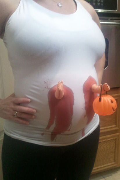 pregnant halloween costume baby coming out