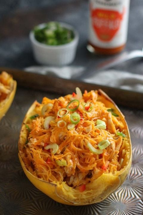 Buffalo Chicken Stuffed Spaghetti Squash image