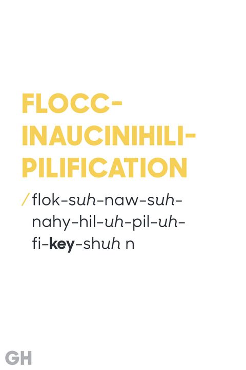 floccinaucinihilipilification