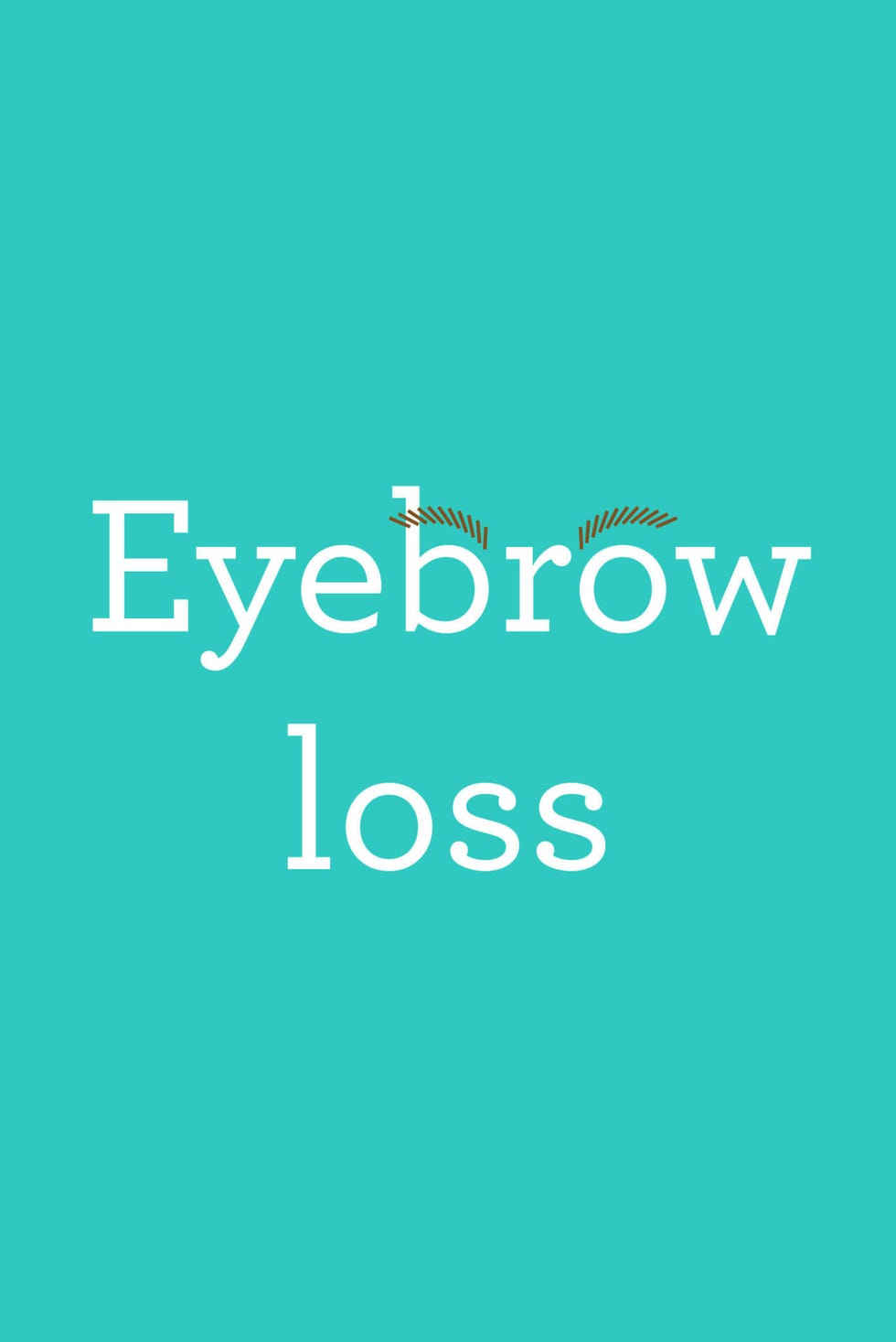 <p>"Loss of hair in the brow area can be a sign of low thyroid hormone levels," says Dr. Boxer Wachler. Also known as hypothyroidism, the condition&nbsp;slows&nbsp;down many of your body's functions, from the way your heart beats to how your hair grows.&nbsp;</p>