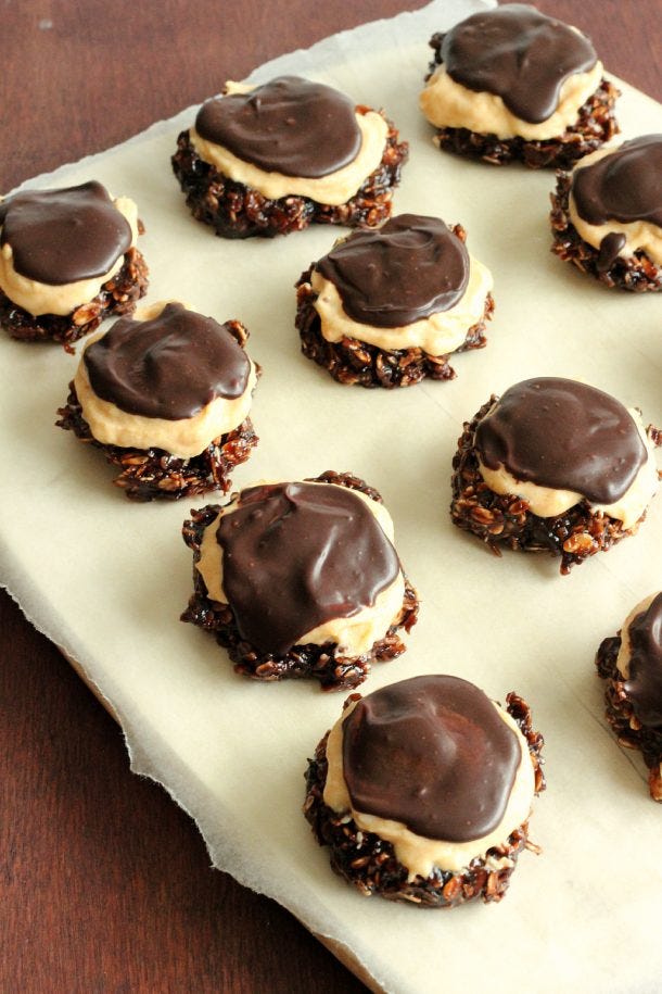 Double Chocolate Pumpkin No-Bake Cookies