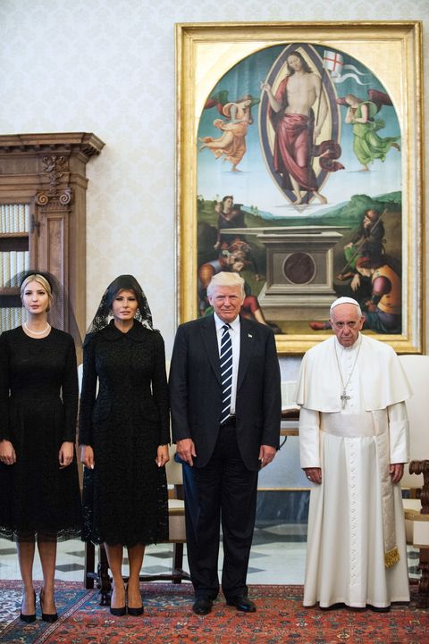 melania trump and the pope