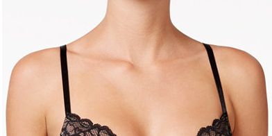 Calvin Klein Women's Seductive Comfort Unlined Lace Bra