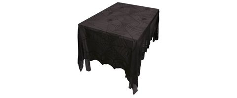 Tablecloth, Black, Table, Furniture, Textile, Linens, Rectangle, Home accessories, Coffee table, 
