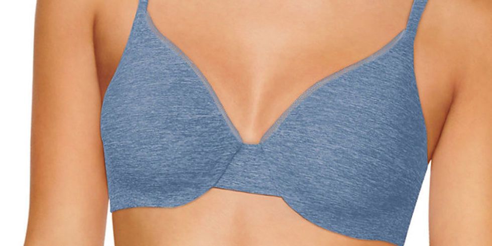 Hanes Ultimate Women's ComfortBlend T-Shirt Front-Close Underwire