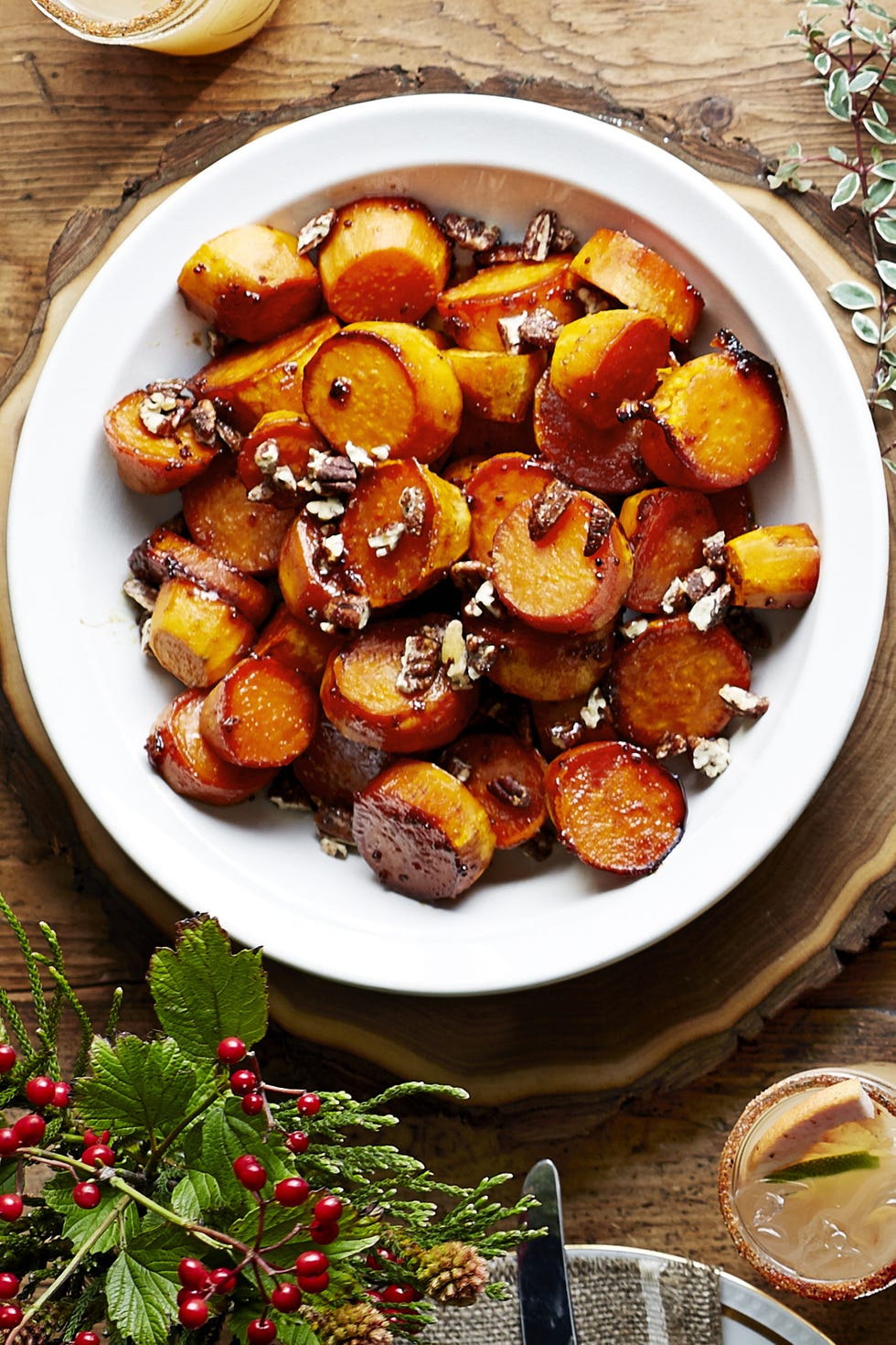 sorghum glazed sweet potatoes