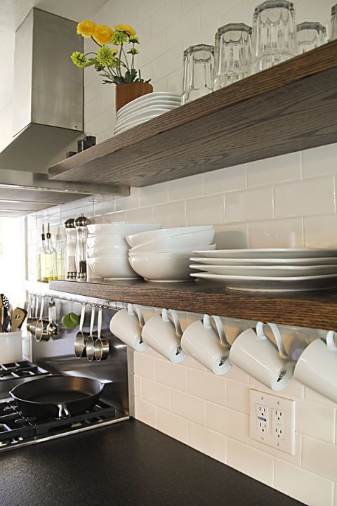 Ideas For Floating Shelves, Kitchen Wall Shelving Ideas