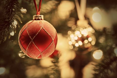 Christmas ornament, Christmas, Christmas decoration, Red, Tree, Ornament, Branch, Christmas eve, Christmas tree, Interior design, 