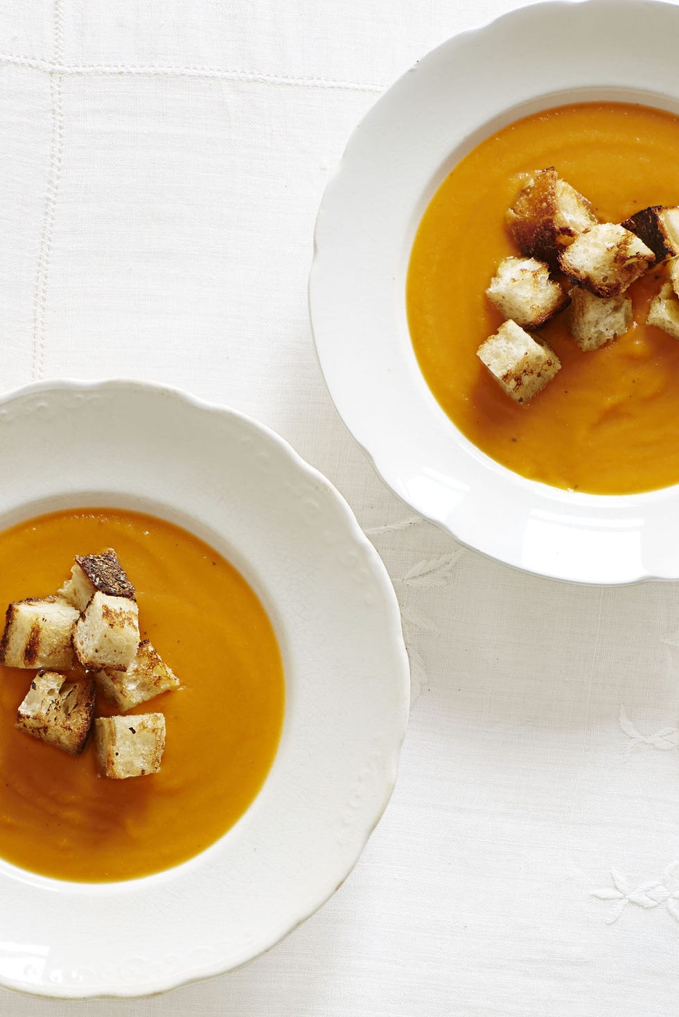 a bowl of butternut squash soup