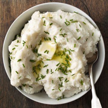 classic mashed potatoes in a bowl