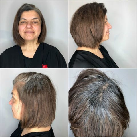 Coloring gray hair stop Makeover: How