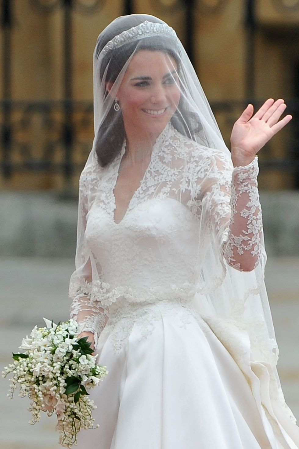 catherine wearing the cartier halo tiara