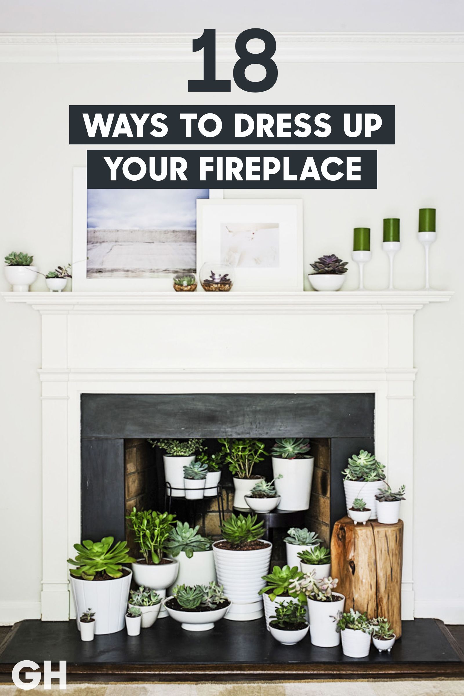 18 ways to dress up fireplace
