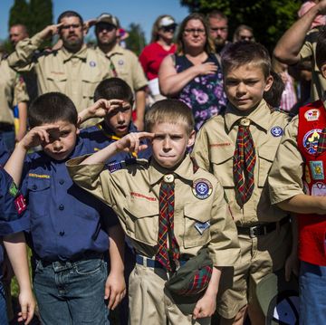 Boy scouts of america, People, Social group, Scout, Troop, Youth, Team, Crowd, Event, Uniform, 