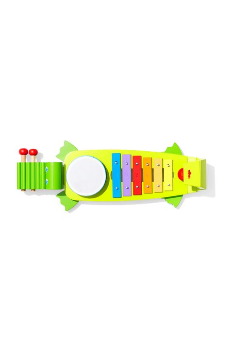 <p>$40
</p><p><a href="https://www.amazon.com/HABA-Symphony-Croc-Music-Instruments/dp/B01L0WI3NW?tag=goodhousekeeping_auto-append-20" target="_blank" class="slide-buy--button" data-tracking-id="recirc-text-link">BUY NOW</a>
</p><p>Budding musicians will love this set, which comes with a drum, a xylophone, a bell and a textured block. They can even play duets! This wooden toy was a bigger hit than any other musical one we tested. (Ages 2+)</p>