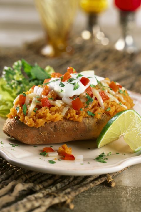 loaded sweet potato