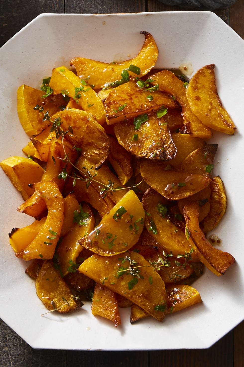 sliced spice roasted butternut squash
