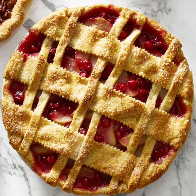 How To Make Cranberry-Pear Lattice Pie - Best Cranberry-Pear Lattice ...