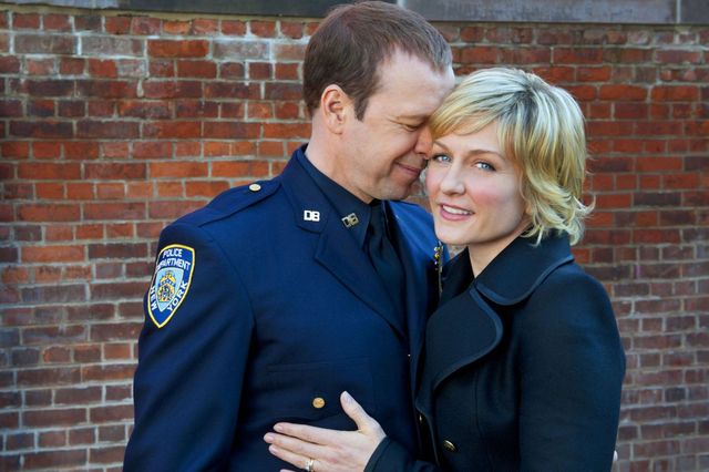 Donnie Wahlberg and Amy Carlson in Blue Bloods