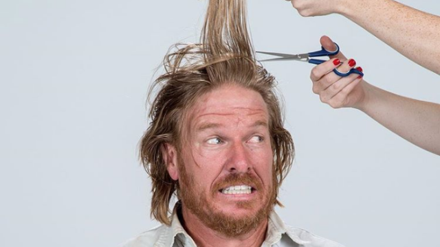 preview for Chip Gaines Shaves Off His Signature Long Hair (For A Good Cause!) — See His New 'Do