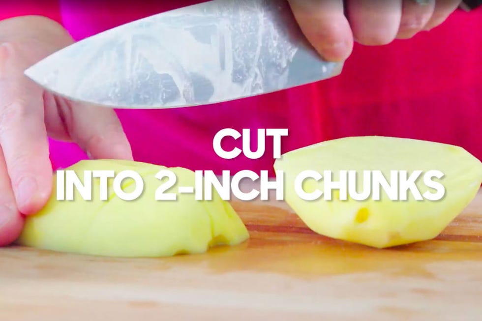 cut potatoes