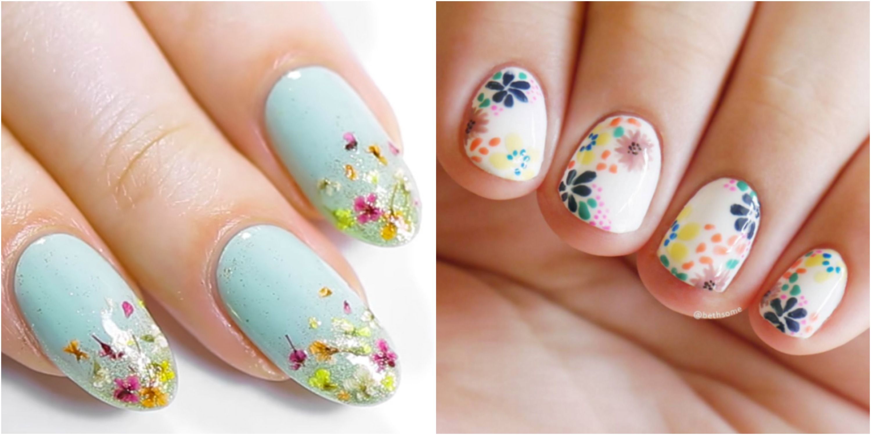 Manicure Monday - Spring Floral Rose Nail Art | See the World in PINK