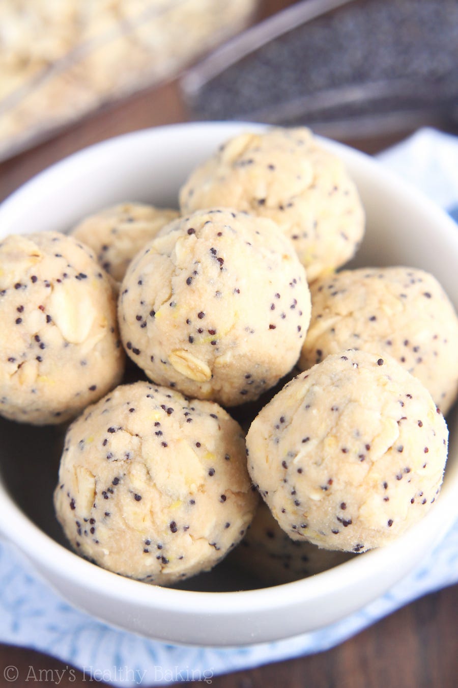 Lemon Poppy Seed Energy Bites - Protein Bites